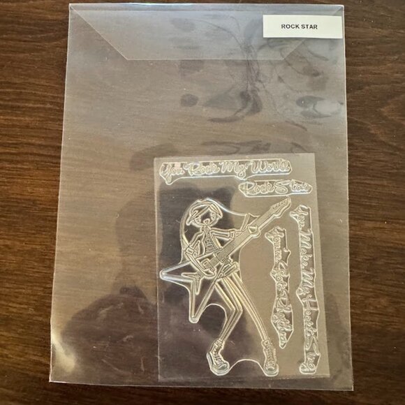 Rock Star Clear Unmounted Stamp Set - Picture 1 of 2